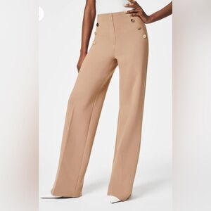 NWT SPANX
The Perfect Pant Button Wide Leg Toffee Pants
